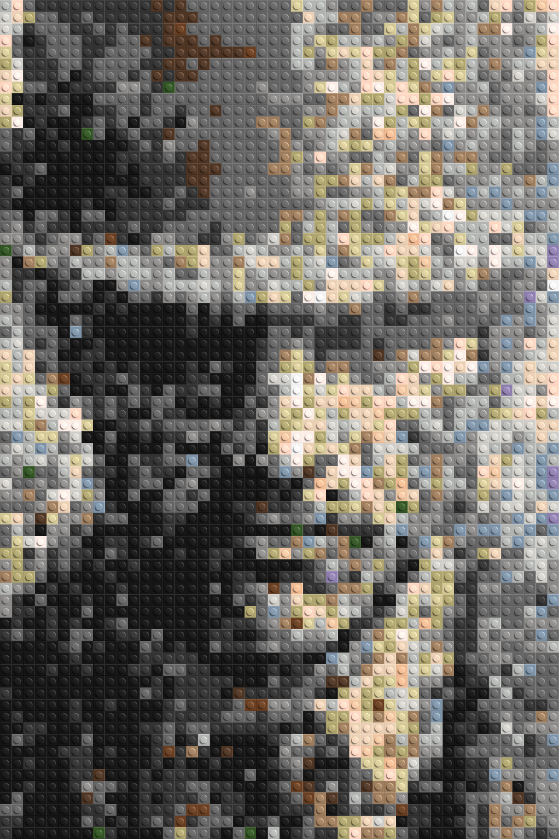 Incognito – A Presence Hidden in Plain Sight by Joséphine Machalani - Brick Art Mosaic Kit 2x3 large