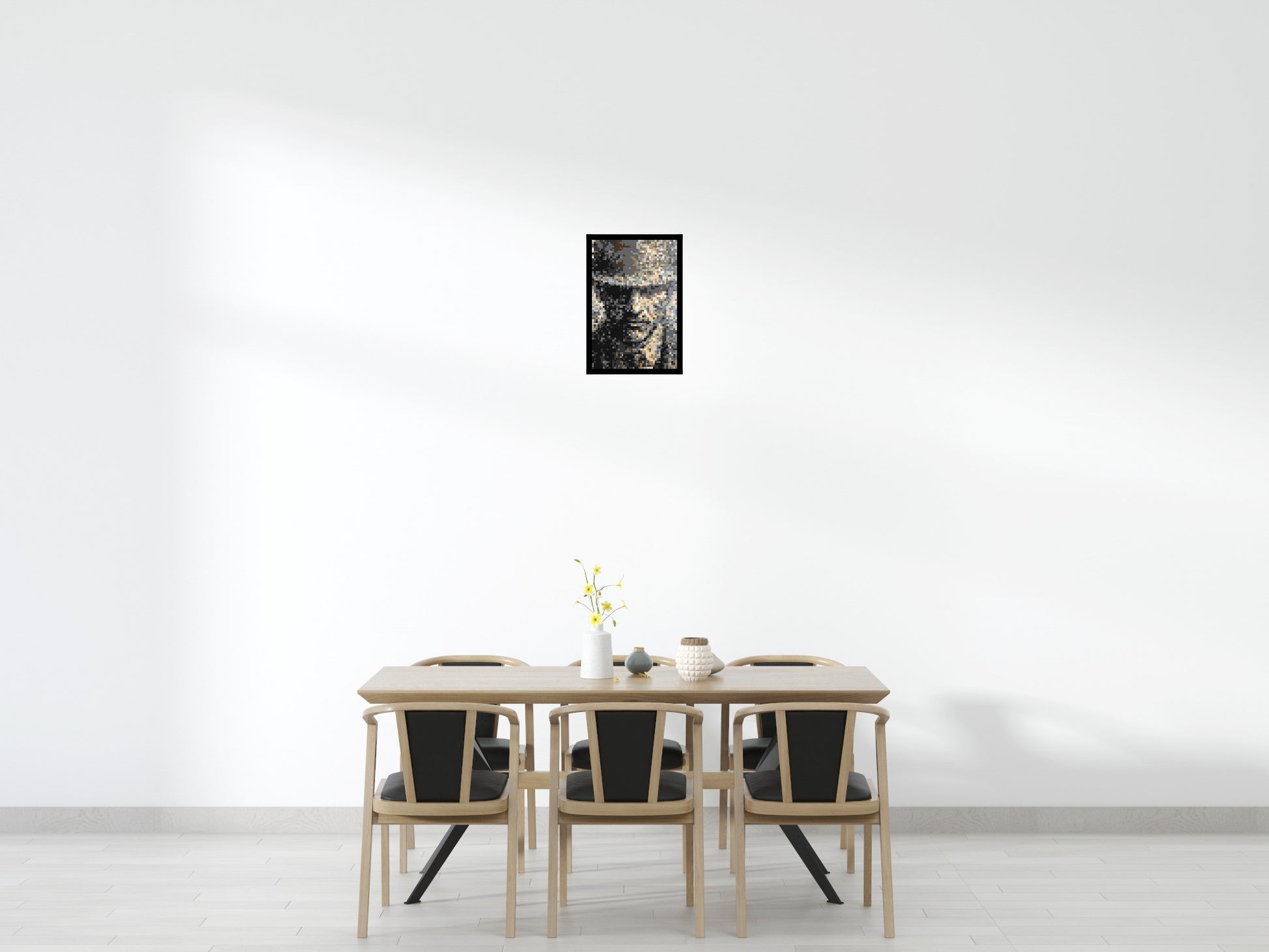 Incognito – A Presence Hidden in Plain Sight by Joséphine Machalani - Brick Art Mosaic Kit 2x3 scene with frame