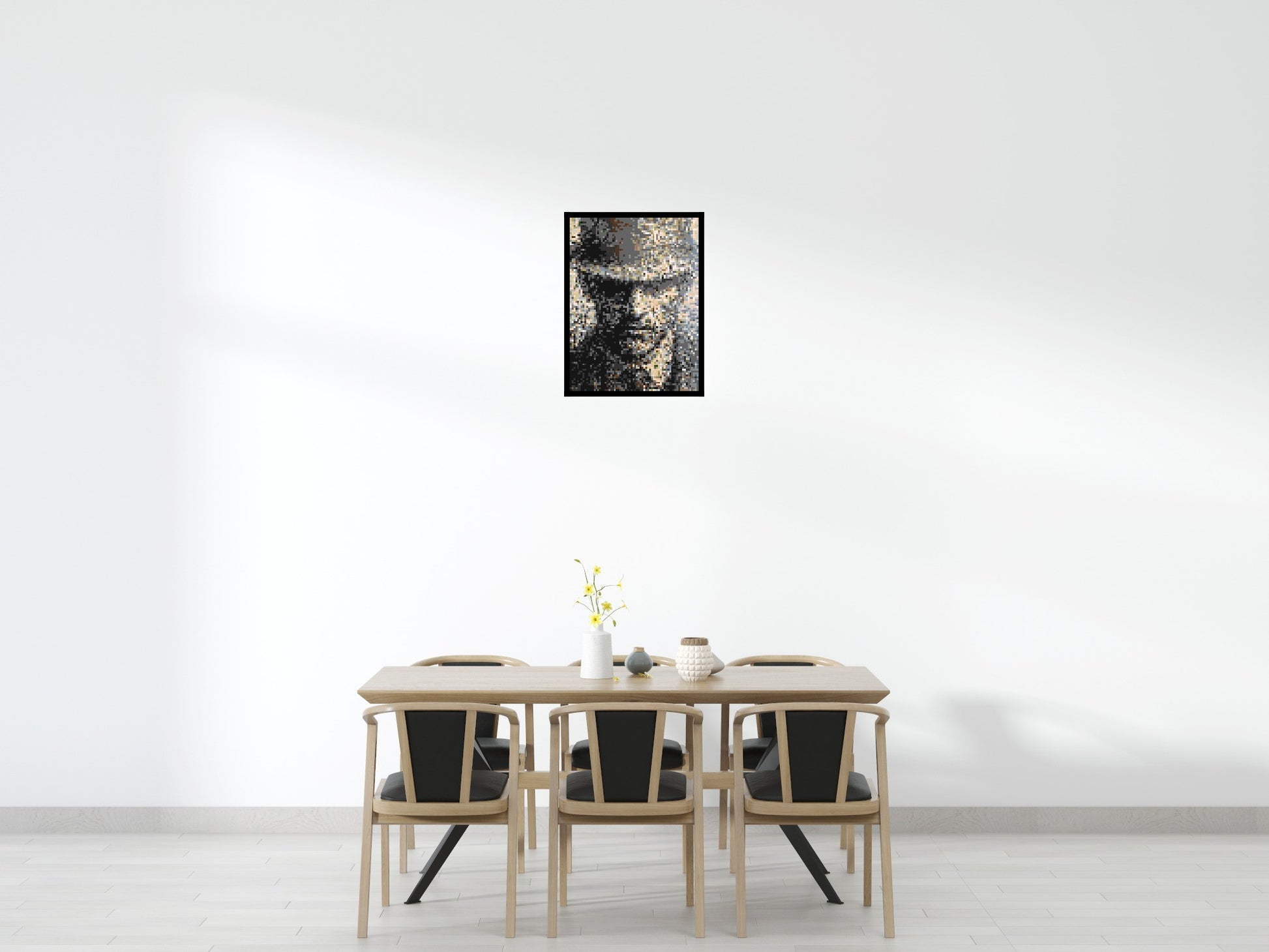Incognito – A Presence Hidden in Plain Sight by Joséphine Machalani - Brick Art Mosaic Kit 3x4 scene with frame