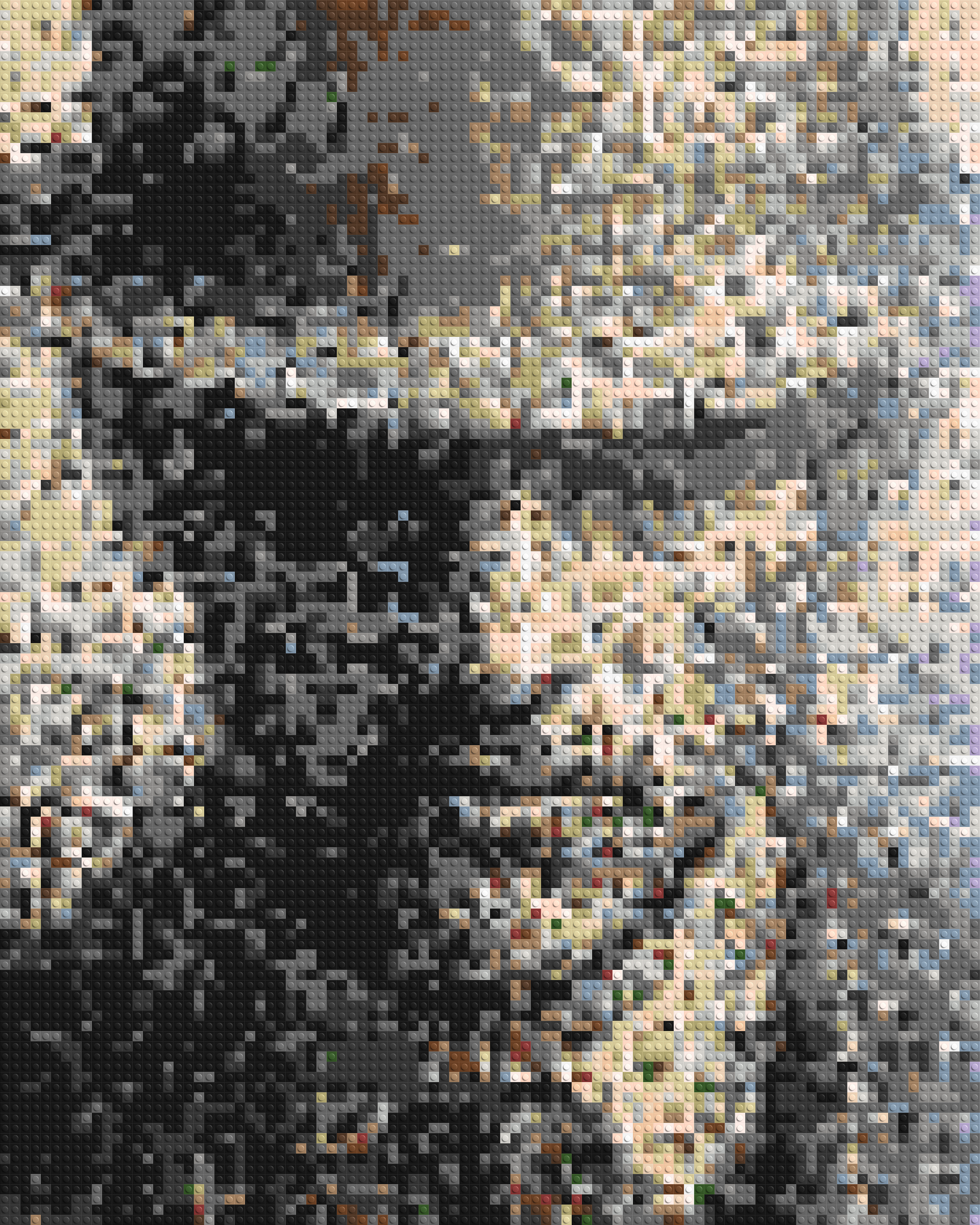 Incognito – A Presence Hidden in Plain Sight by Joséphine Machalani - Brick Art Mosaic Kit 4x5 large