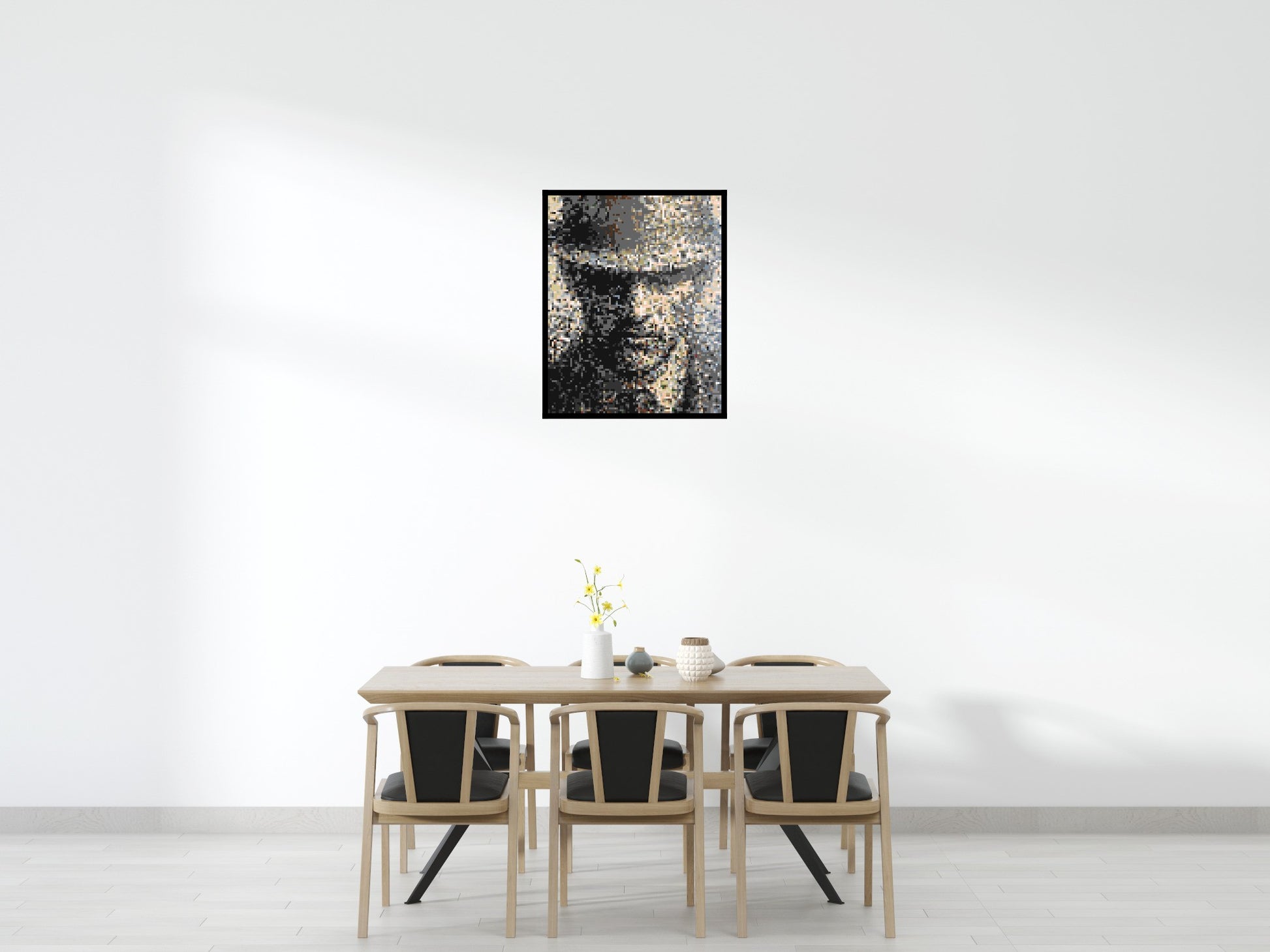 Incognito – A Presence Hidden in Plain Sight by Joséphine Machalani - Brick Art Mosaic Kit 4x5 scene with frame