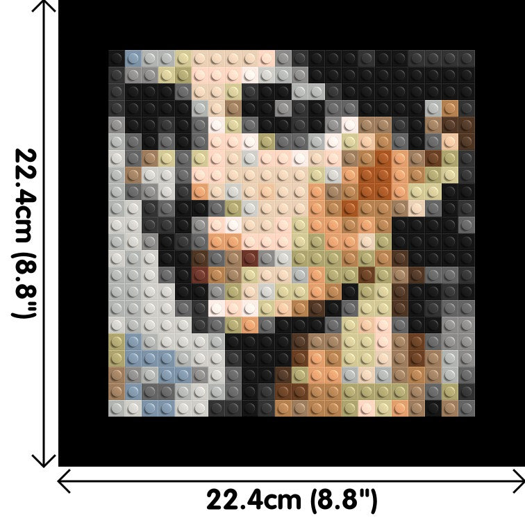 Moon – A Whisper of Silver Light by Joséphine Machalani - Brick Art Mosaic Kit 1x1 large