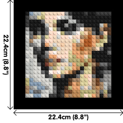 Moon – A Whisper of Silver Light by Joséphine Machalani - Brick Art Mosaic Kit 1x1 large