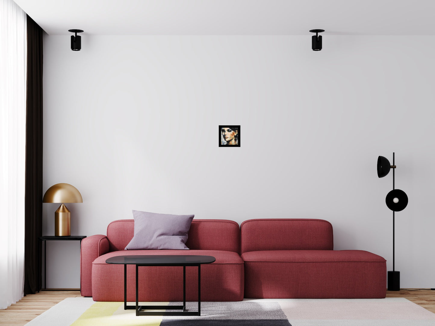 Moon – A Whisper of Silver Light by Joséphine Machalani - Brick Art Mosaic Kit 1x1 large