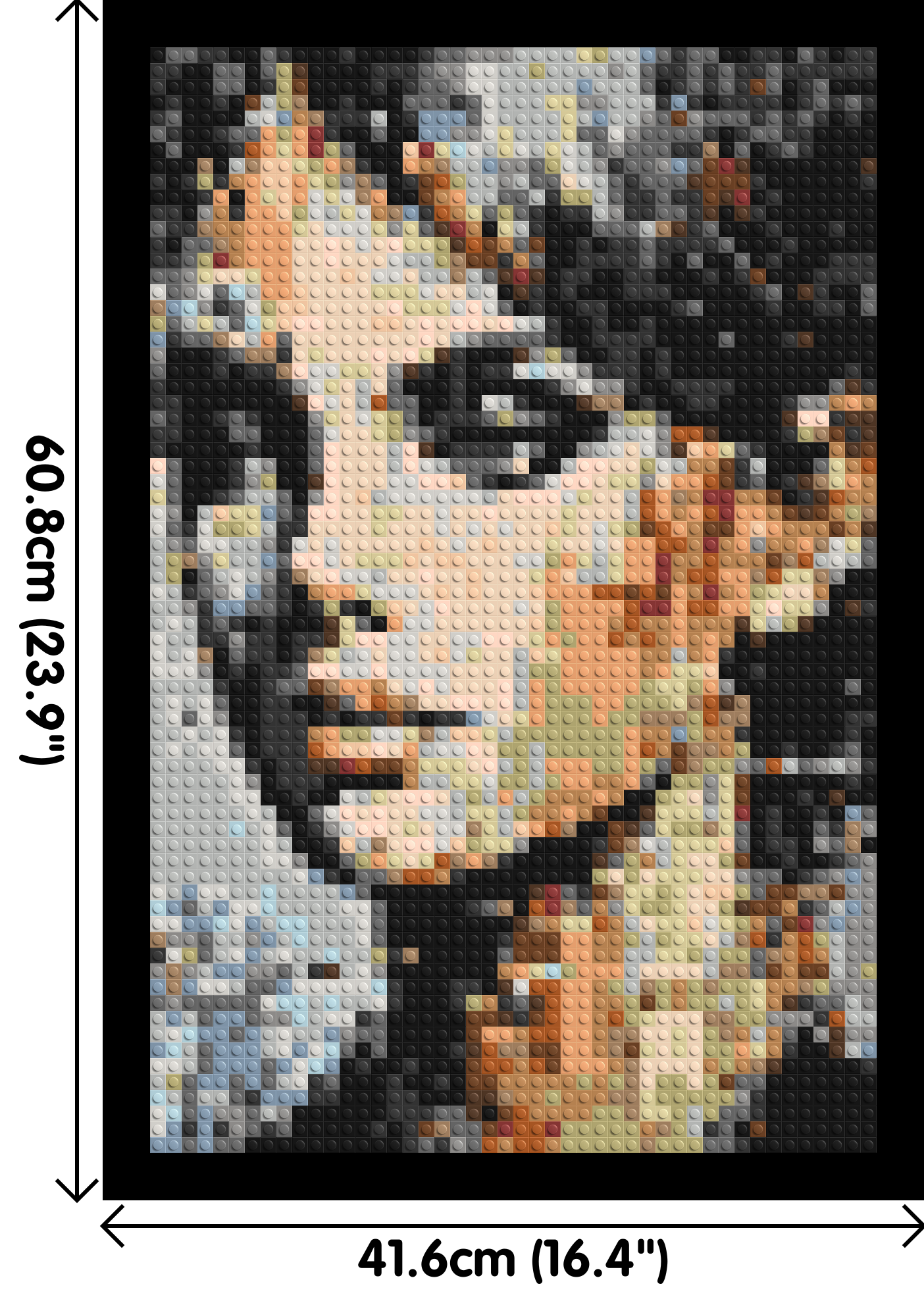 Moon – A Whisper of Silver Light by Joséphine Machalani - Brick Art Mosaic Kit 2x3 large