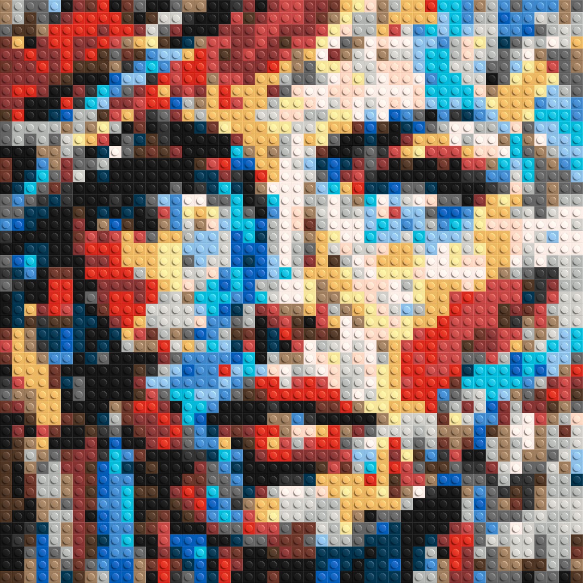 Eccentric – A Dance of Unpredictable Color by Joséphine Machalani - Brick Art Mosaic Kit 2x2 large