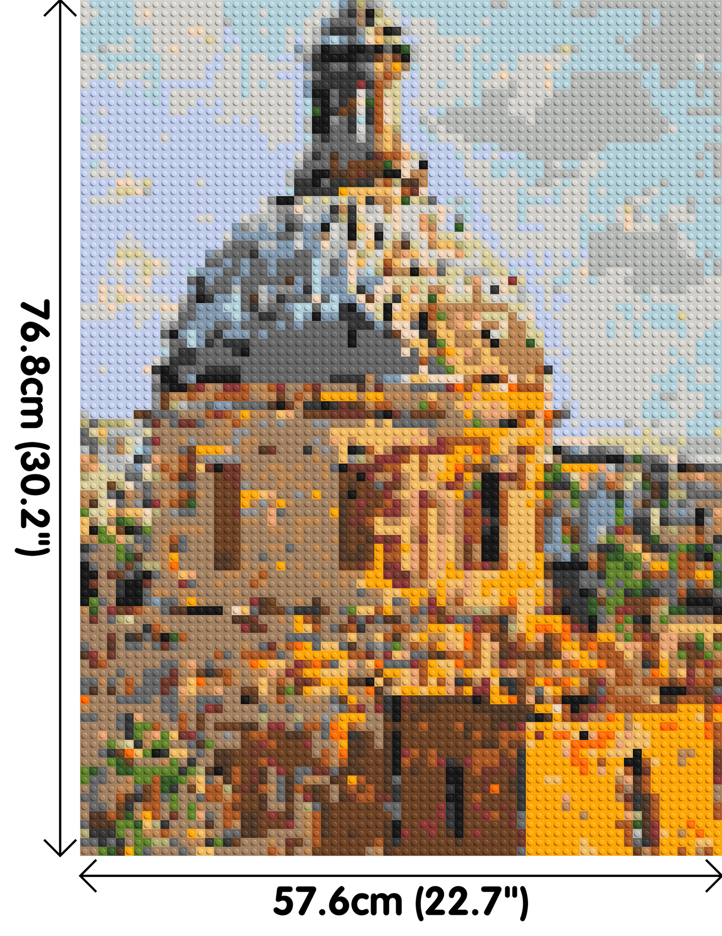 Toulouse by Joséphine Machalani - Brick Art Mosaic Kit 3x4 large