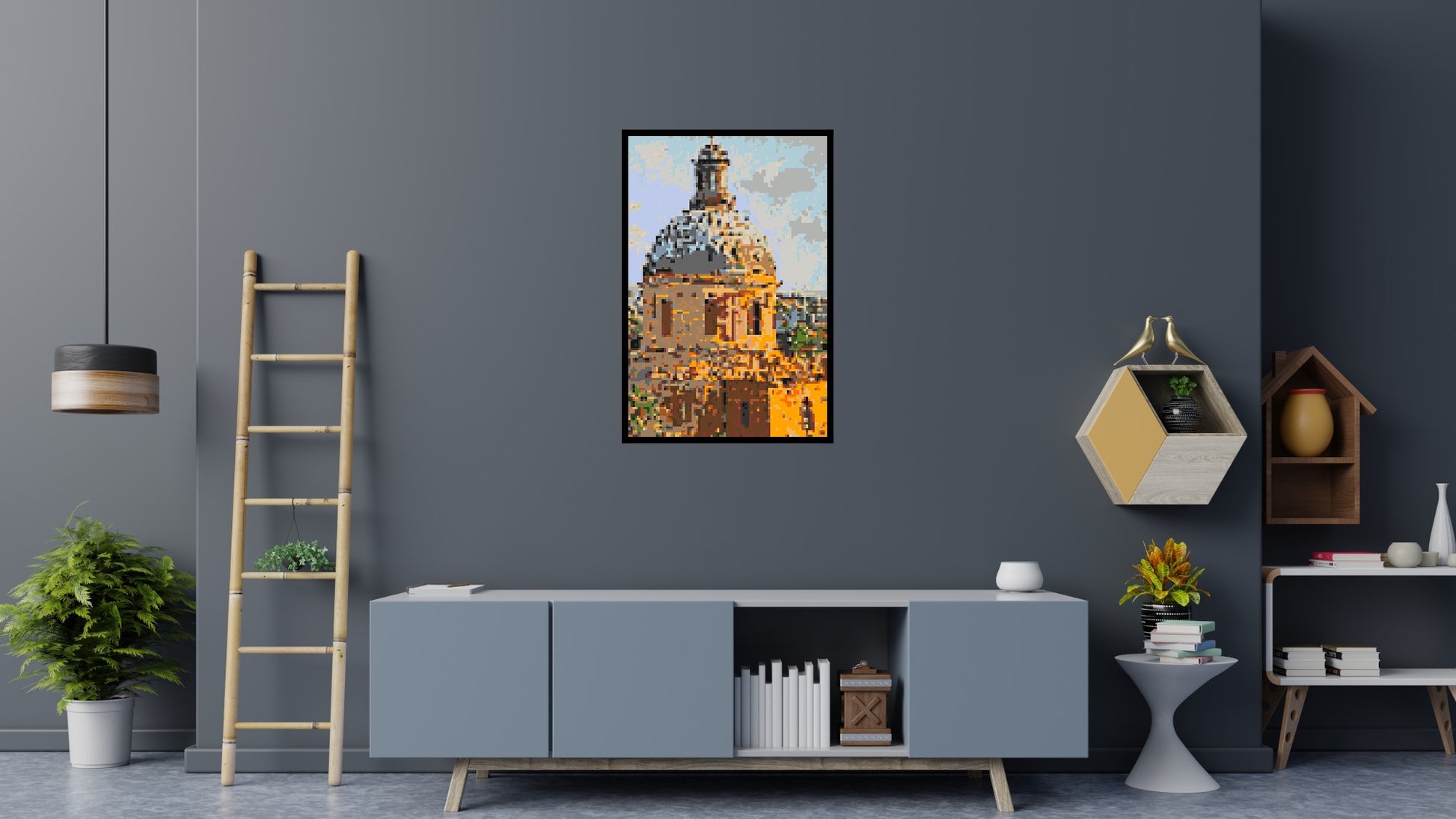Toulouse by Joséphine Machalani - Brick Art Mosaic Kit 4x6 scene with frame