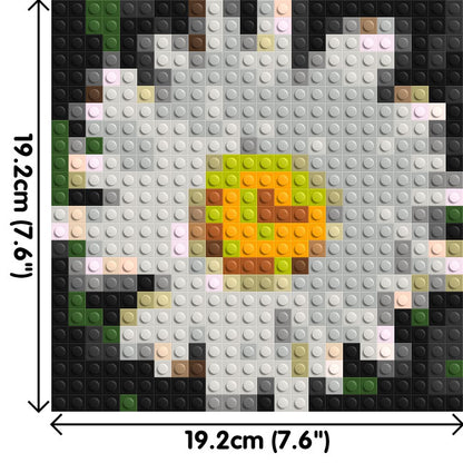 Daisy – A Quiet Bloom of Simplicity by Joséphine Machalani - Brick Art Mosaic Kit 1x1 large