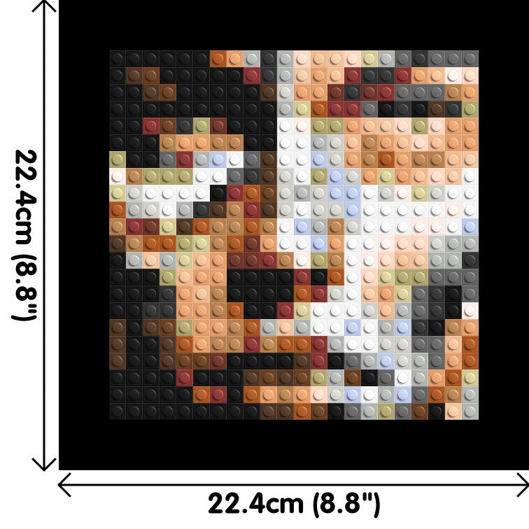 Warrior – Strength in Stillness by Joséphine Machalani - Brick Art Mosaic Kit 1x1 large