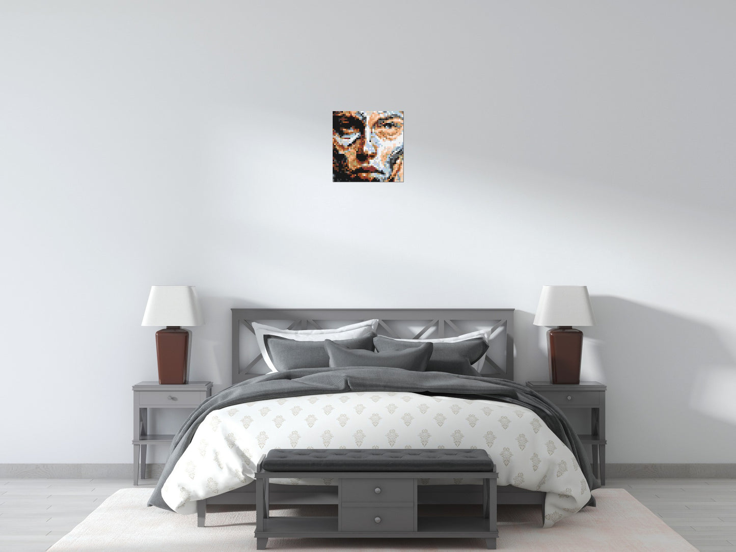 Warrior – Strength in Stillness by Joséphine Machalani - Brick Art Mosaic Kit 2x2 large
