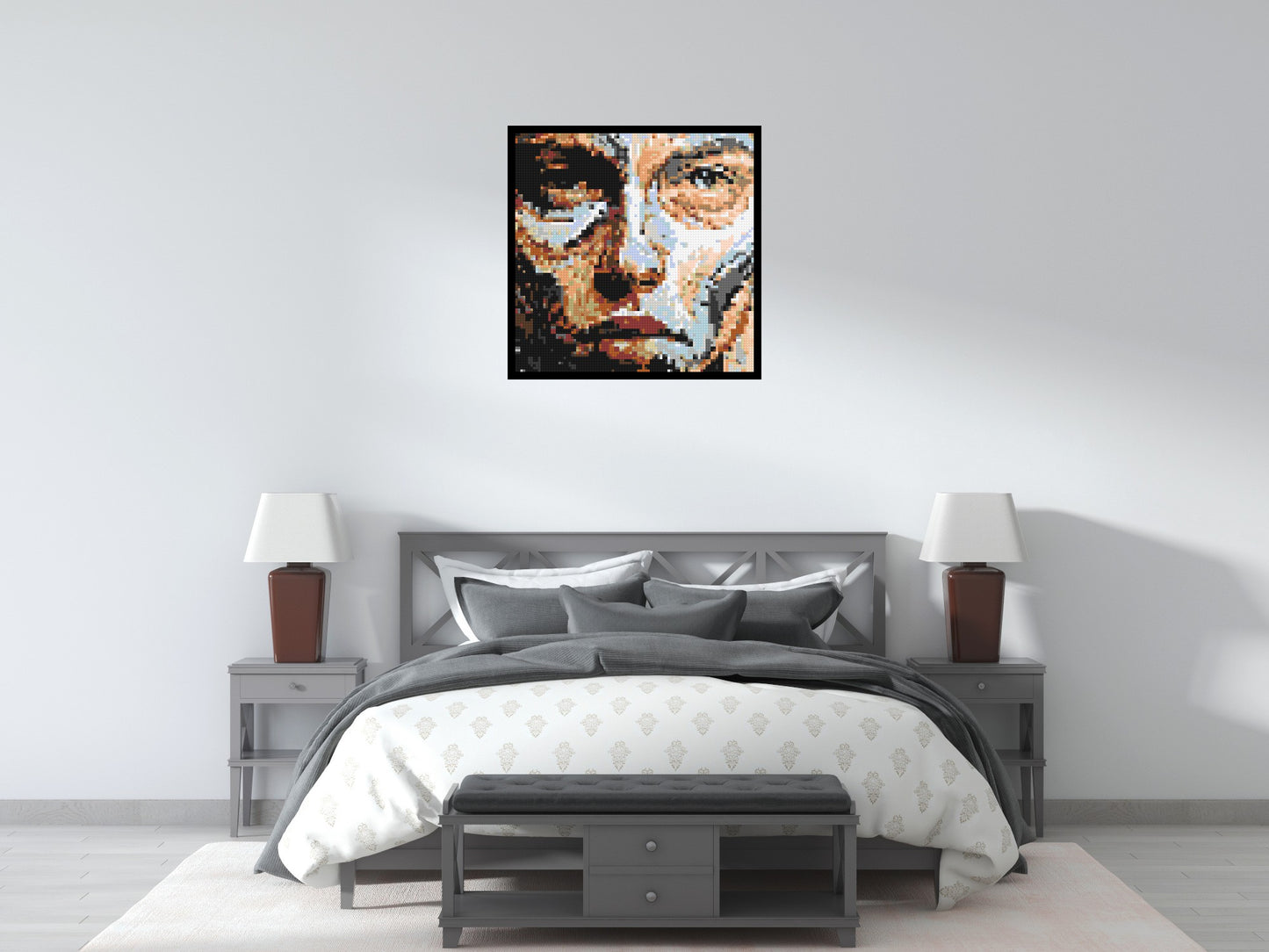 Warrior – Strength in Stillness by Joséphine Machalani - Brick Art Mosaic Kit 4x4 large