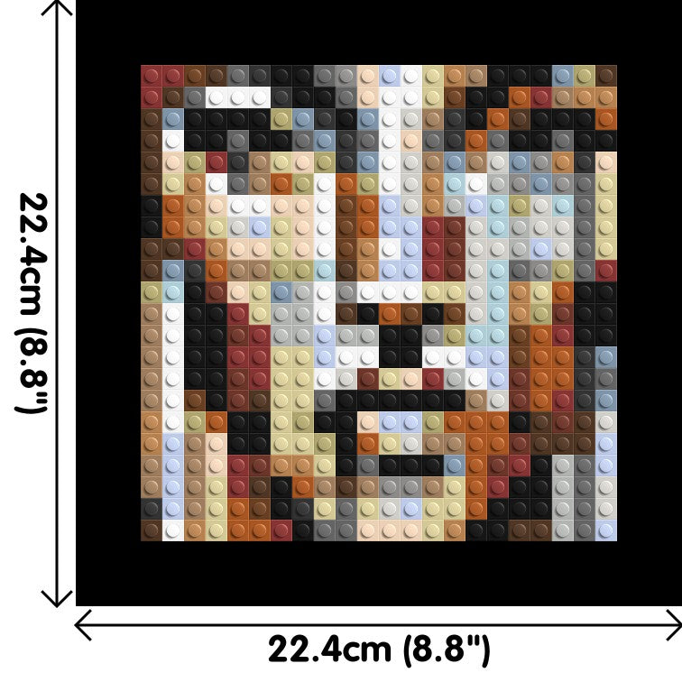 Vogue – A Portrait Shaped by Style by Joséphine Machalani - Brick Art Mosaic Kit 1x1 large