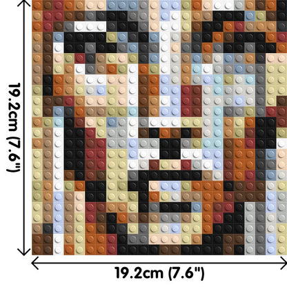 Vogue – A Portrait Shaped by Style by Joséphine Machalani - Brick Art Mosaic Kit 1x1 large