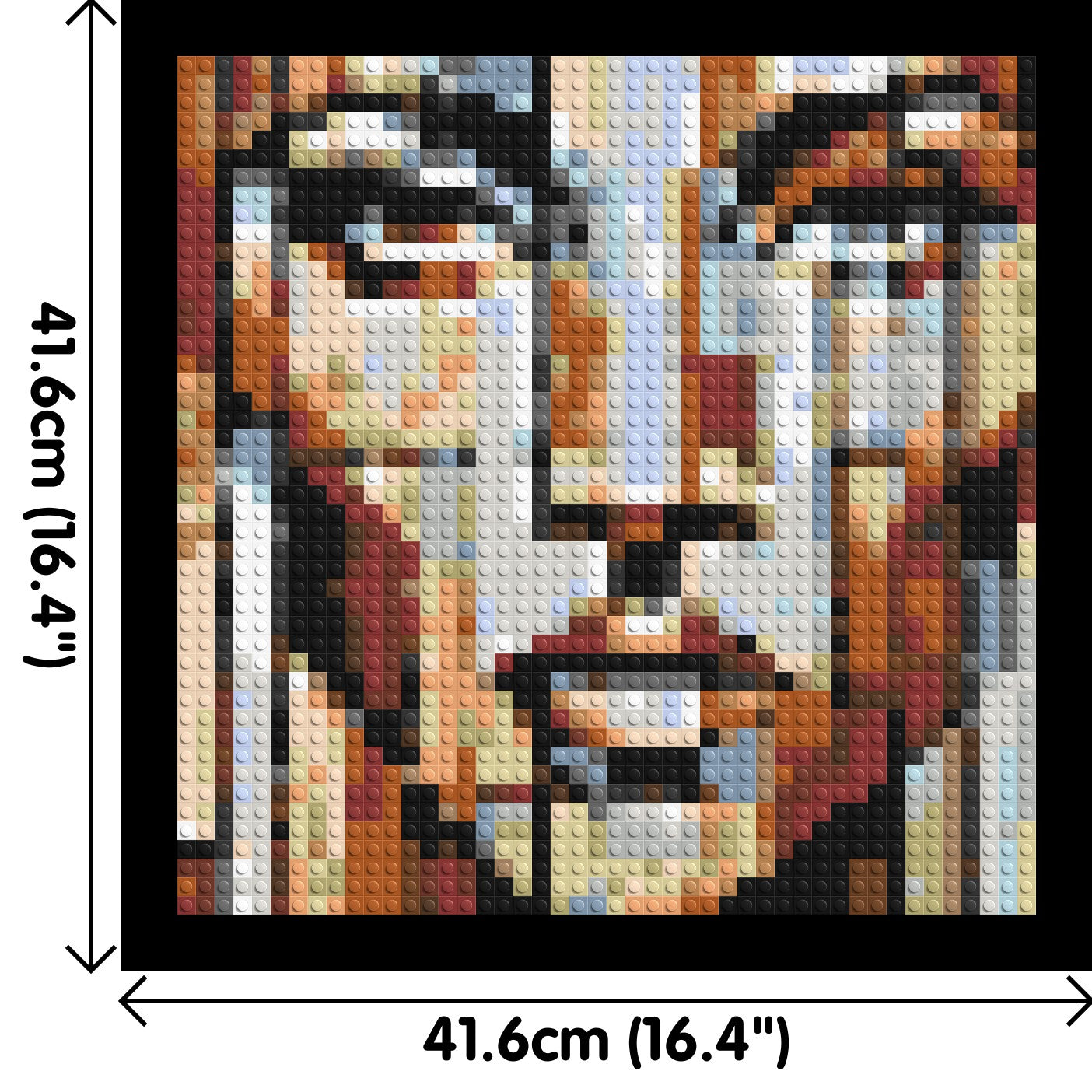 Vogue – A Portrait Shaped by Style by Joséphine Machalani - Brick Art Mosaic Kit 2x2 large