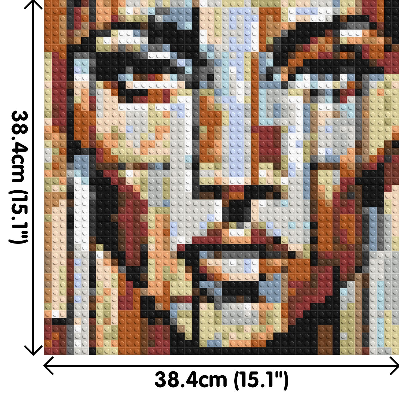 Vogue – A Portrait Shaped by Style by Joséphine Machalani - Brick Art Mosaic Kit 2x2 dimensions