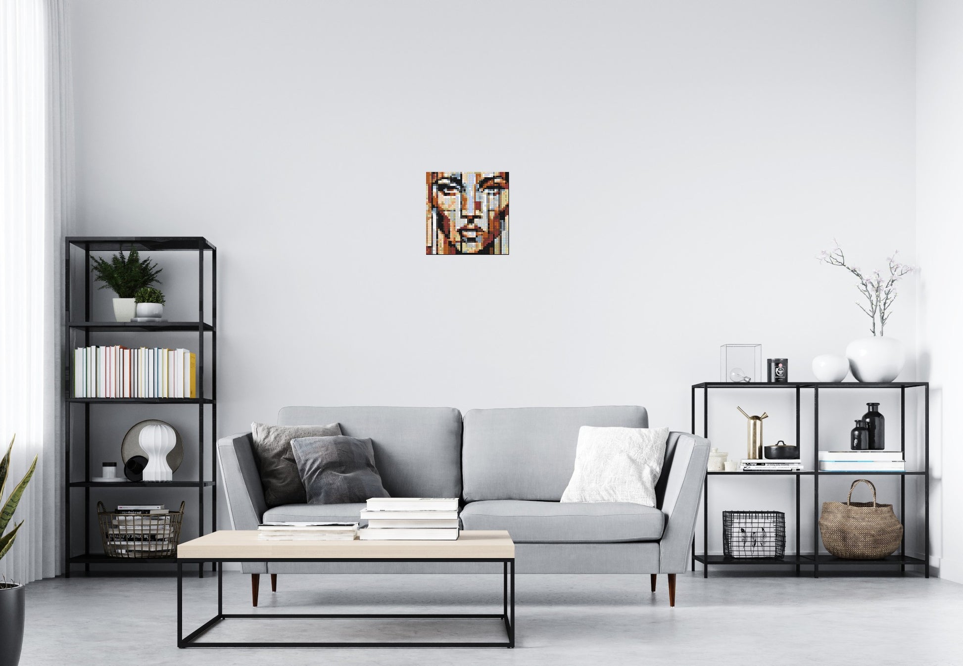 Vogue – A Portrait Shaped by Style by Joséphine Machalani - Brick Art Mosaic Kit 2x2 scene