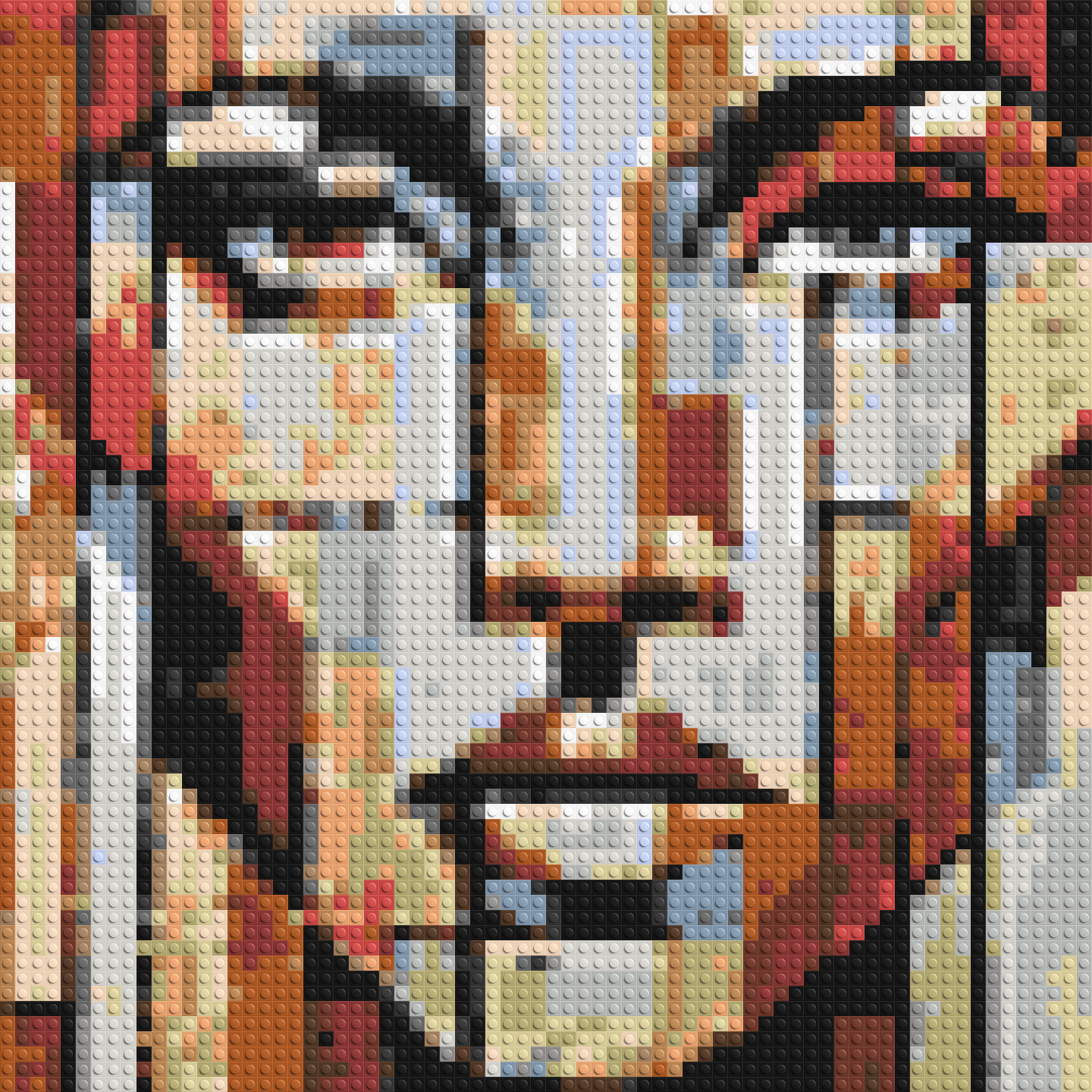 Vogue – A Portrait Shaped by Style by Joséphine Machalani - Brick Art Mosaic Kit 3x3 large