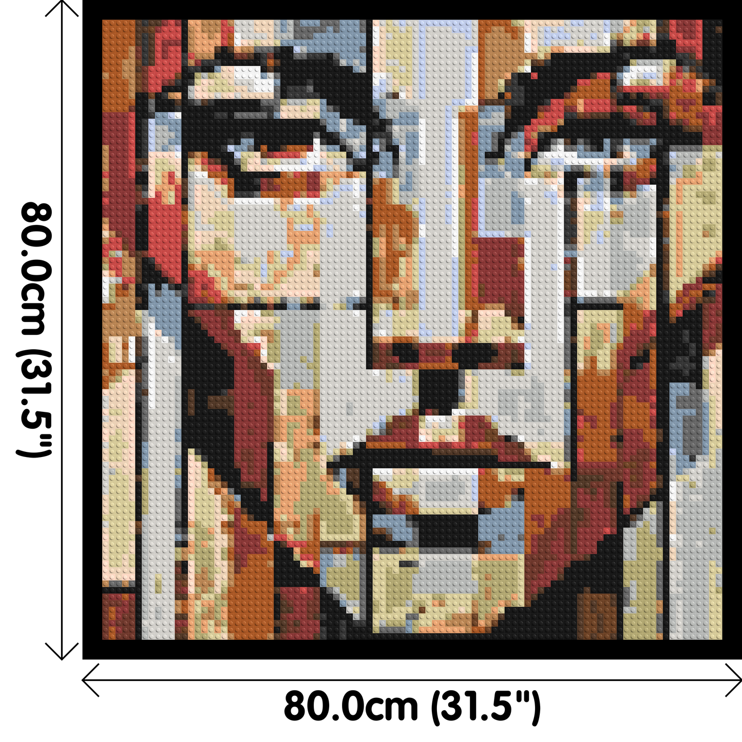 Vogue – A Portrait Shaped by Style by Joséphine Machalani - Brick Art Mosaic Kit 4x4 large