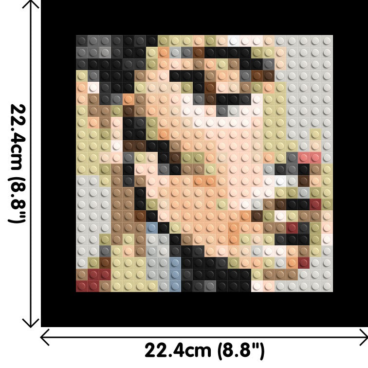 Serenity – A Quiet Breath of Light by Joséphine Machalani - Brick Art Mosaic Kit 1x1 dimensions with frame