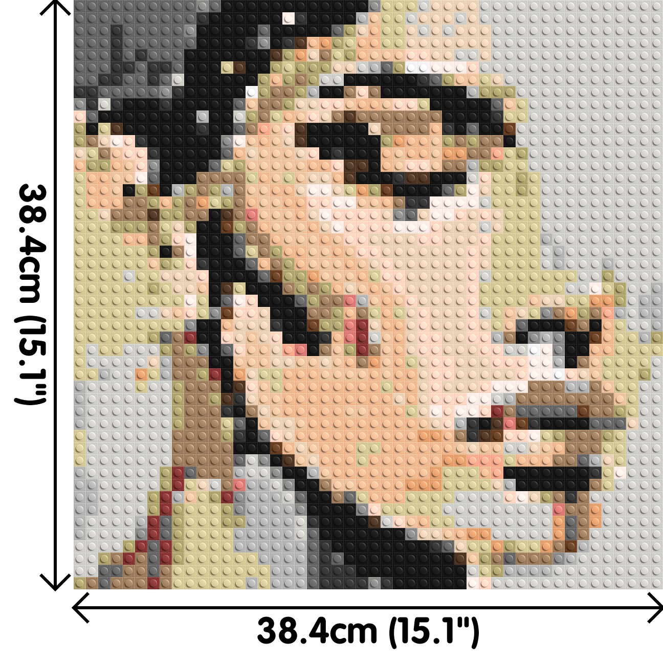 Serenity – A Quiet Breath of Light by Joséphine Machalani - Brick Art Mosaic Kit 2x2 large
