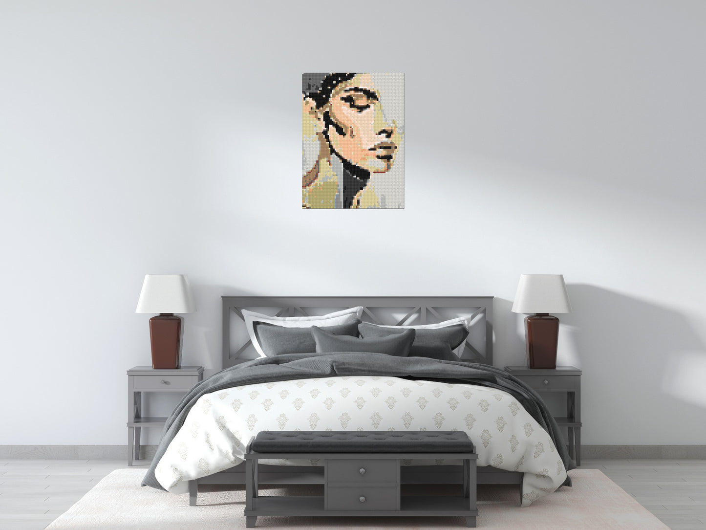 Serenity – A Quiet Breath of Light by Joséphine Machalani - Brick Art Mosaic Kit 3x4 large