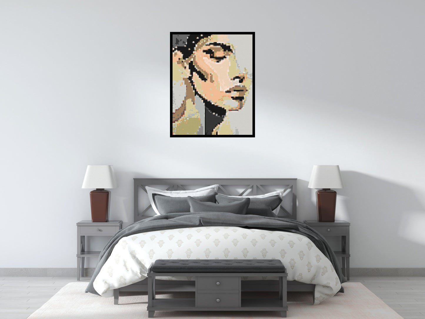 Serenity – A Quiet Breath of Light by Joséphine Machalani - Brick Art Mosaic Kit 4x5 large
