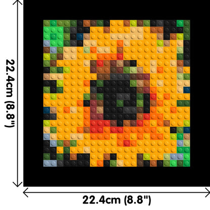 Sunflower – A Bloom of Warm Light by Joséphine Machalani - Brick Art Mosaic Kit 1x1 large