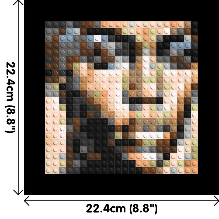 Ferocity – The Pulse of Untamed Energy by Joséphine Machalani - Brick Art Mosaic Kit 1x1 dimensions with frame