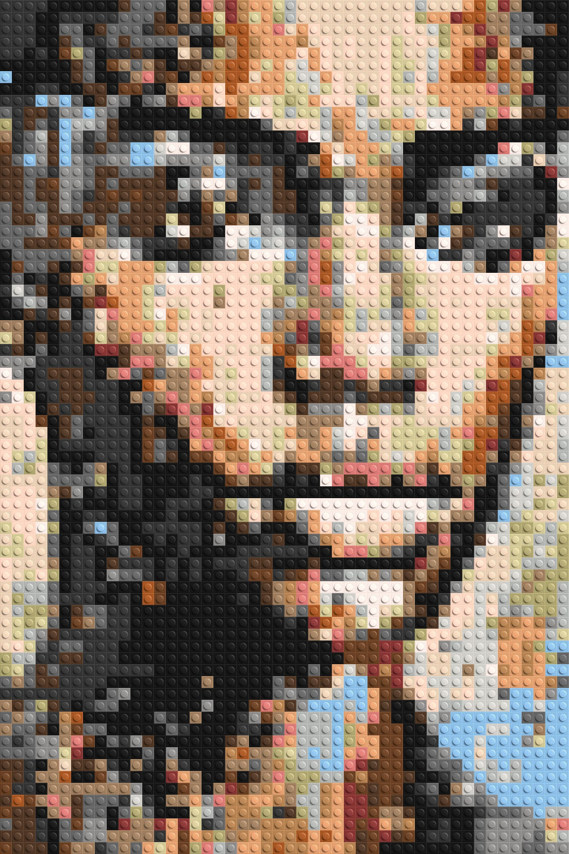 Ferocity – The Pulse of Untamed Energy by Joséphine Machalani - Brick Art Mosaic Kit 2x3 large
