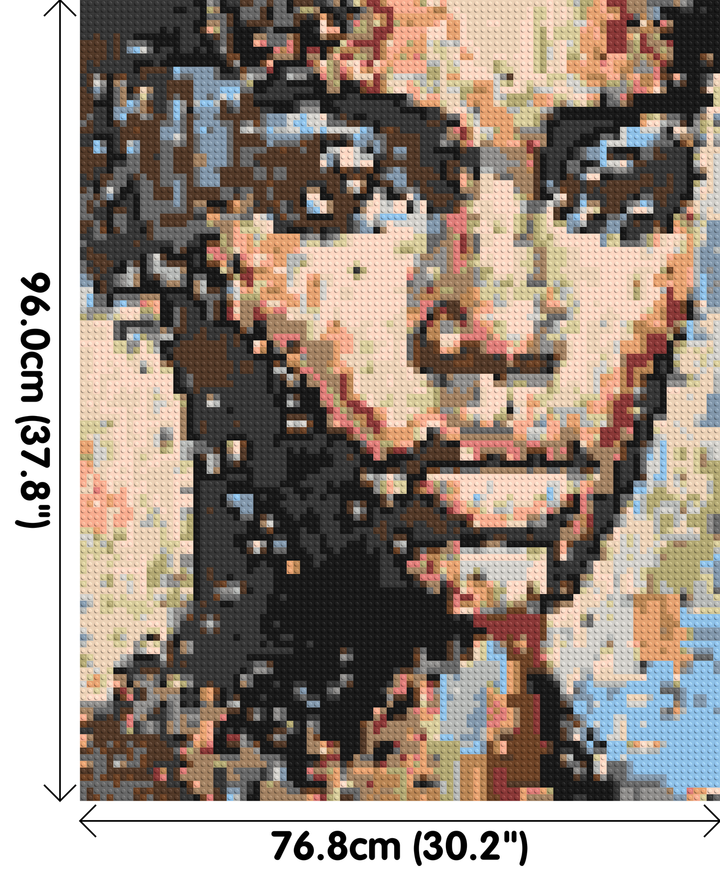 Ferocity – The Pulse of Untamed Energy by Joséphine Machalani - Brick Art Mosaic Kit 4x5 large