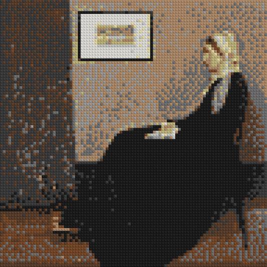 Whistler's Mother by James McNeill Whistler - Brick Art Mosaic Kit 4x4 large