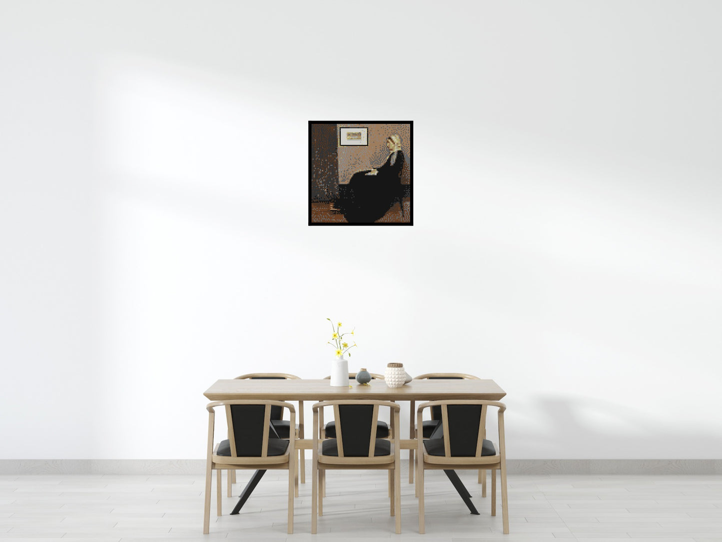 Whistler's Mother by James McNeill Whistler - Brick Art Mosaic Kit 4x4 large