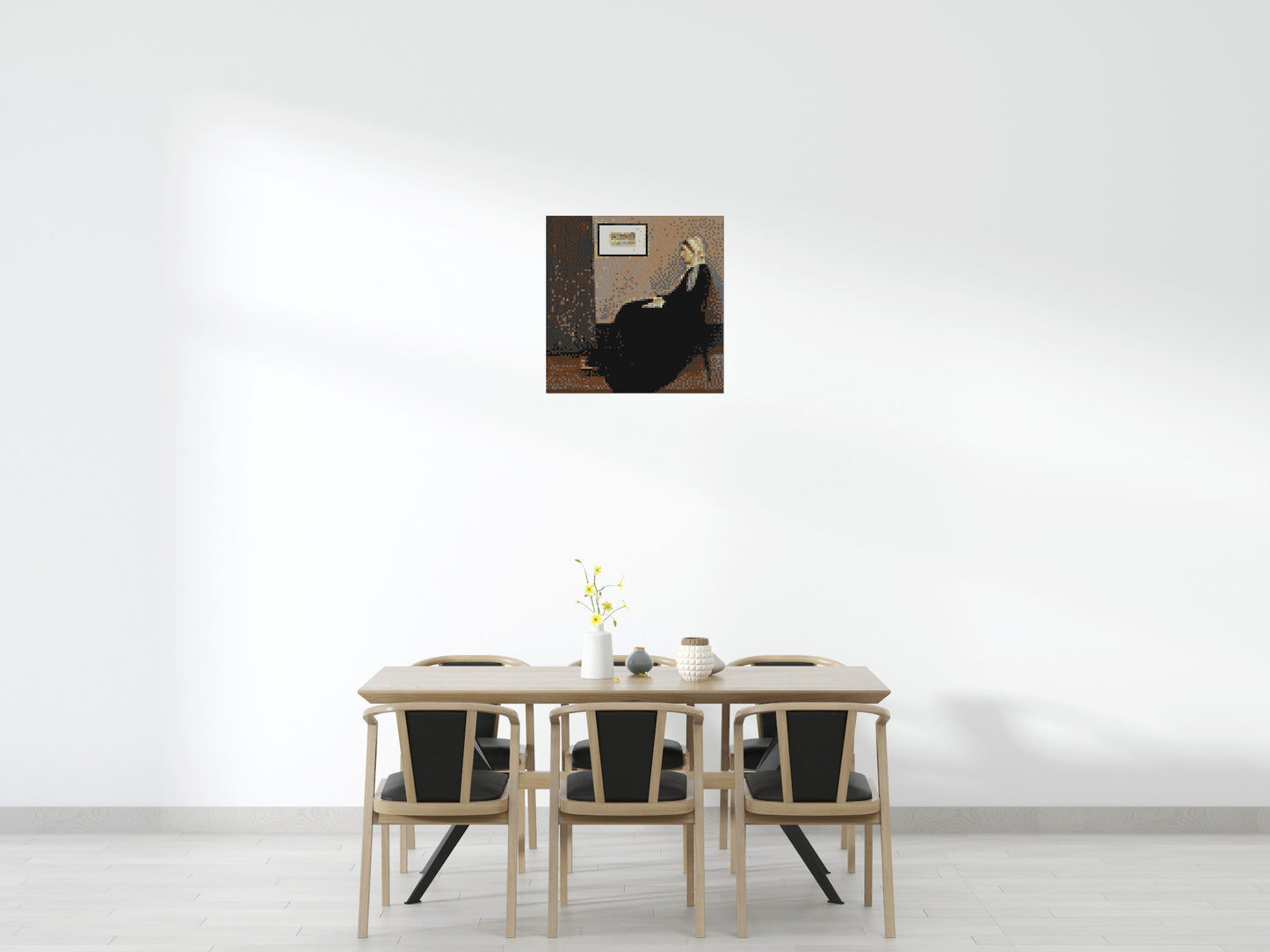 Whistler's Mother by James McNeill Whistler - Brick Art Mosaic Kit 4x4 large