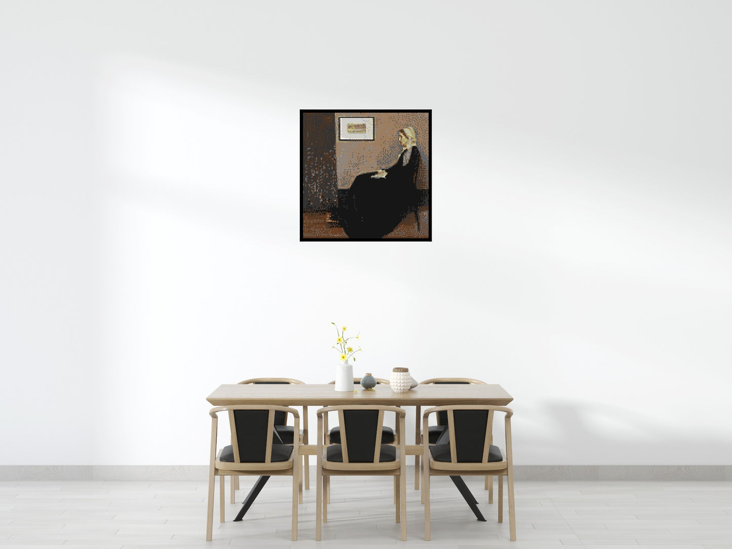 Whistler's Mother by James McNeill Whistler - Brick Art Mosaic Kit 5x5 large
