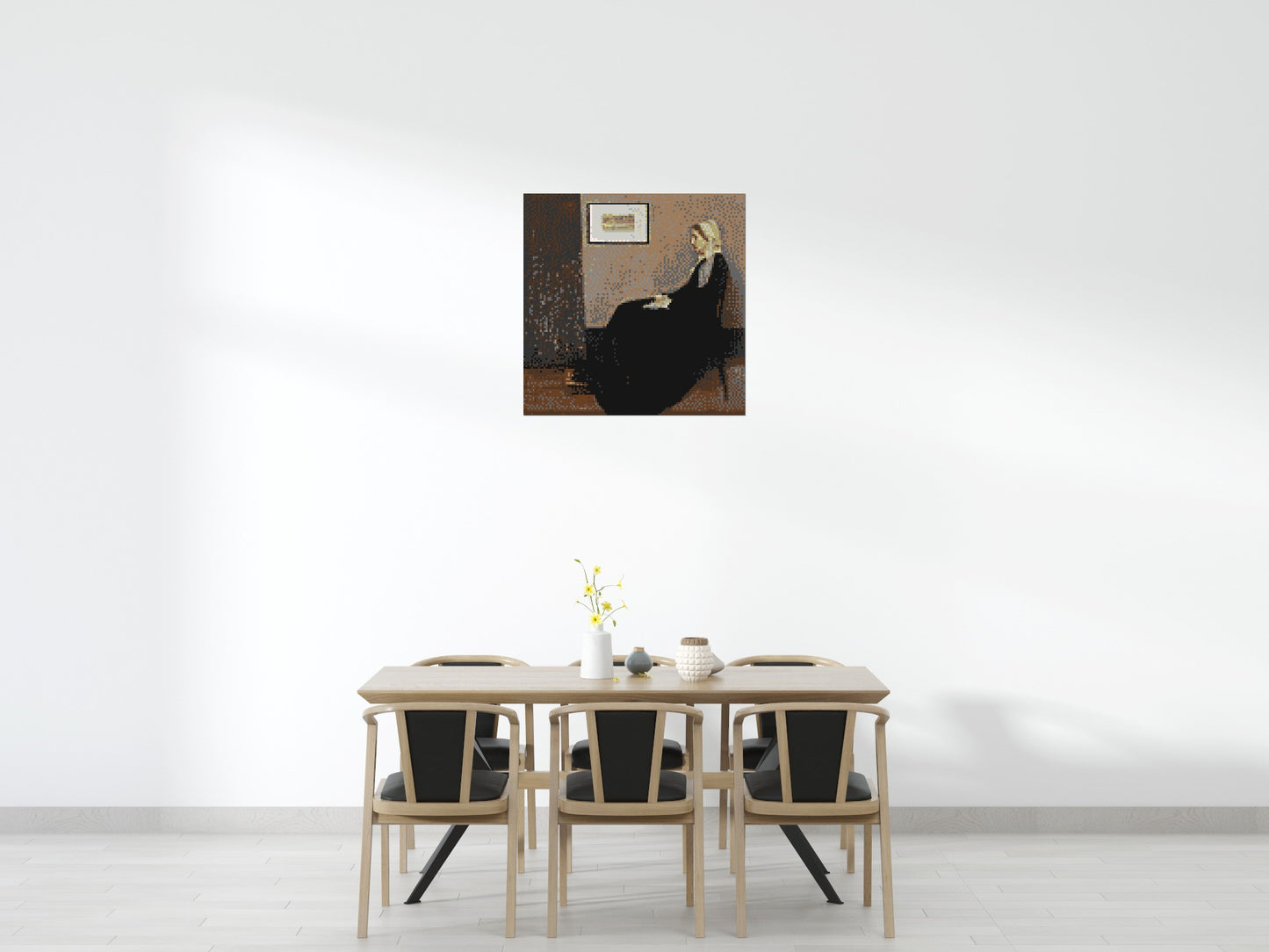 Whistler's Mother by James McNeill Whistler - Brick Art Mosaic Kit 5x5 large
