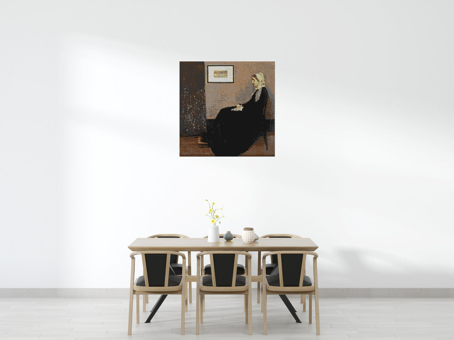 Whistler's Mother by James McNeill Whistler - Brick Art Mosaic Kit 6x6 large
