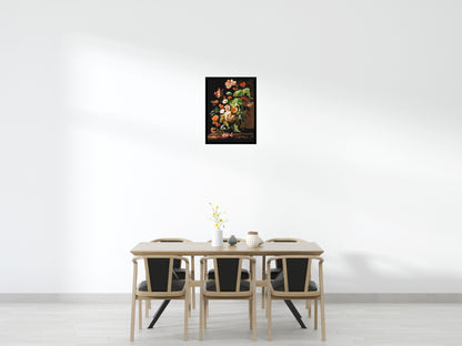 Still Life with Flowers by Rachel Ruysch - Brick Art Mosaic Kit 3x4 large