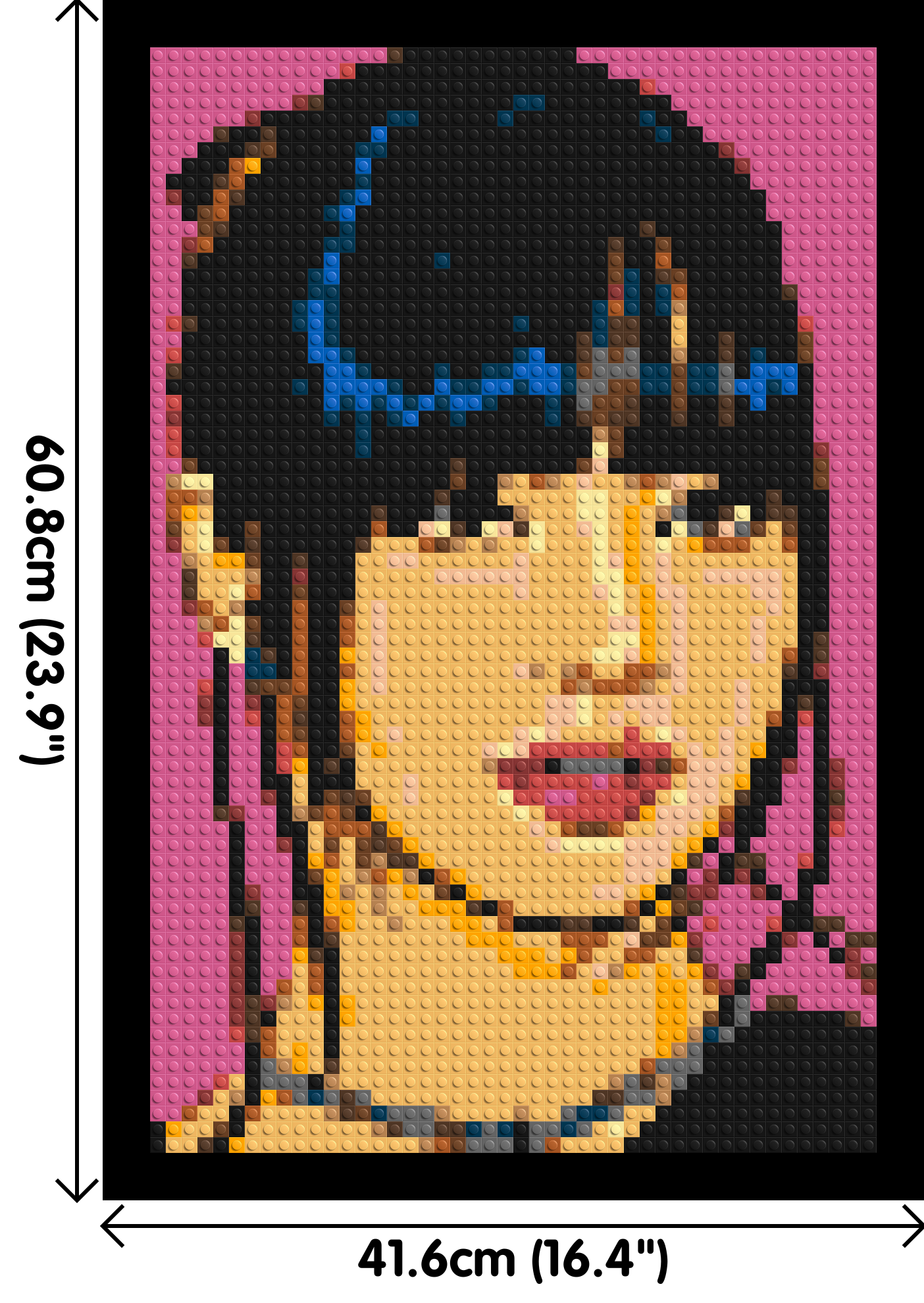 Lisa of BLACKPINK Comic Pop Art - Brick Art Mosaic Kit 2x3 large