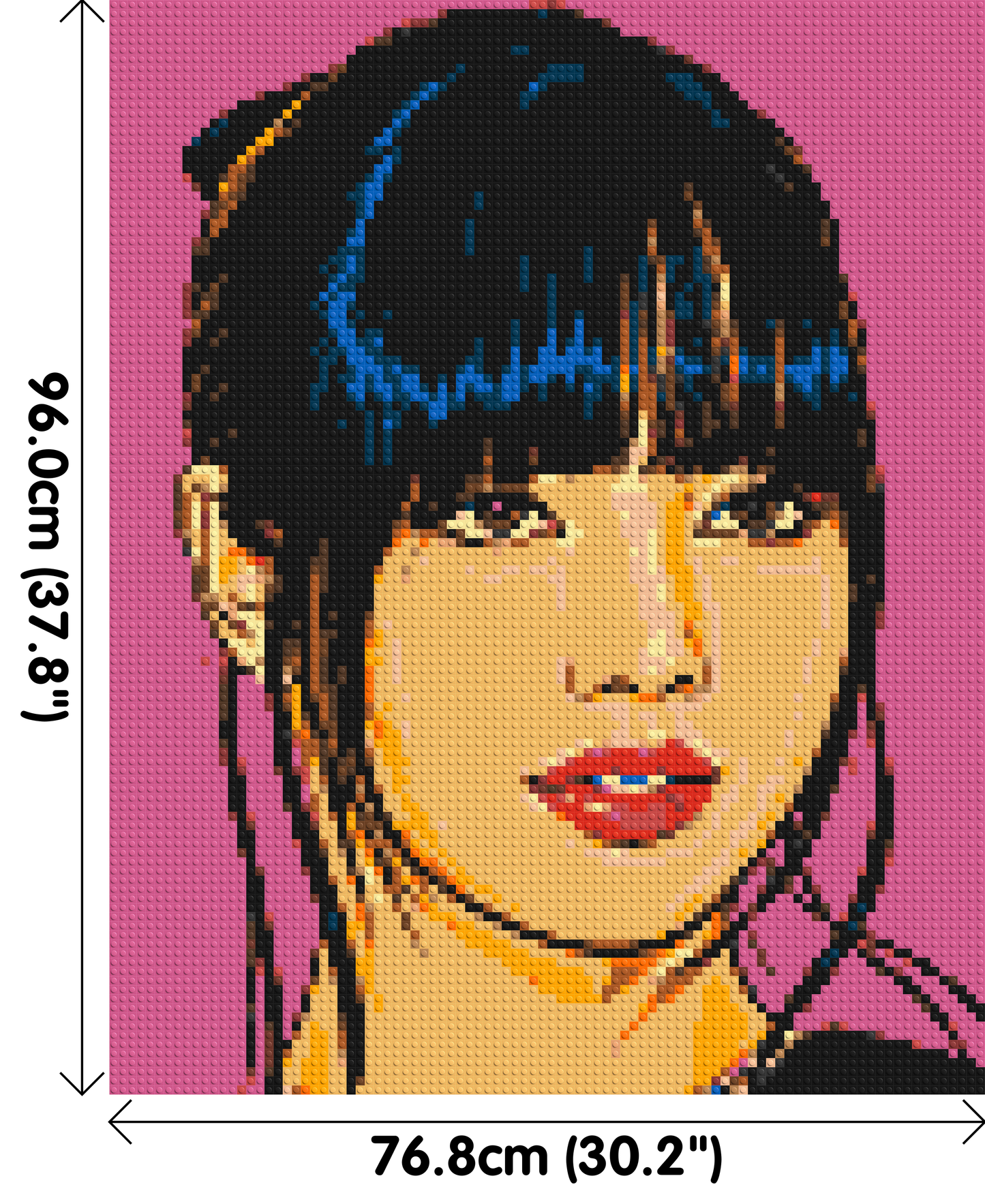 Lisa of BLACKPINK Comic Pop Art - Brick Art Mosaic Kit 4x5 large