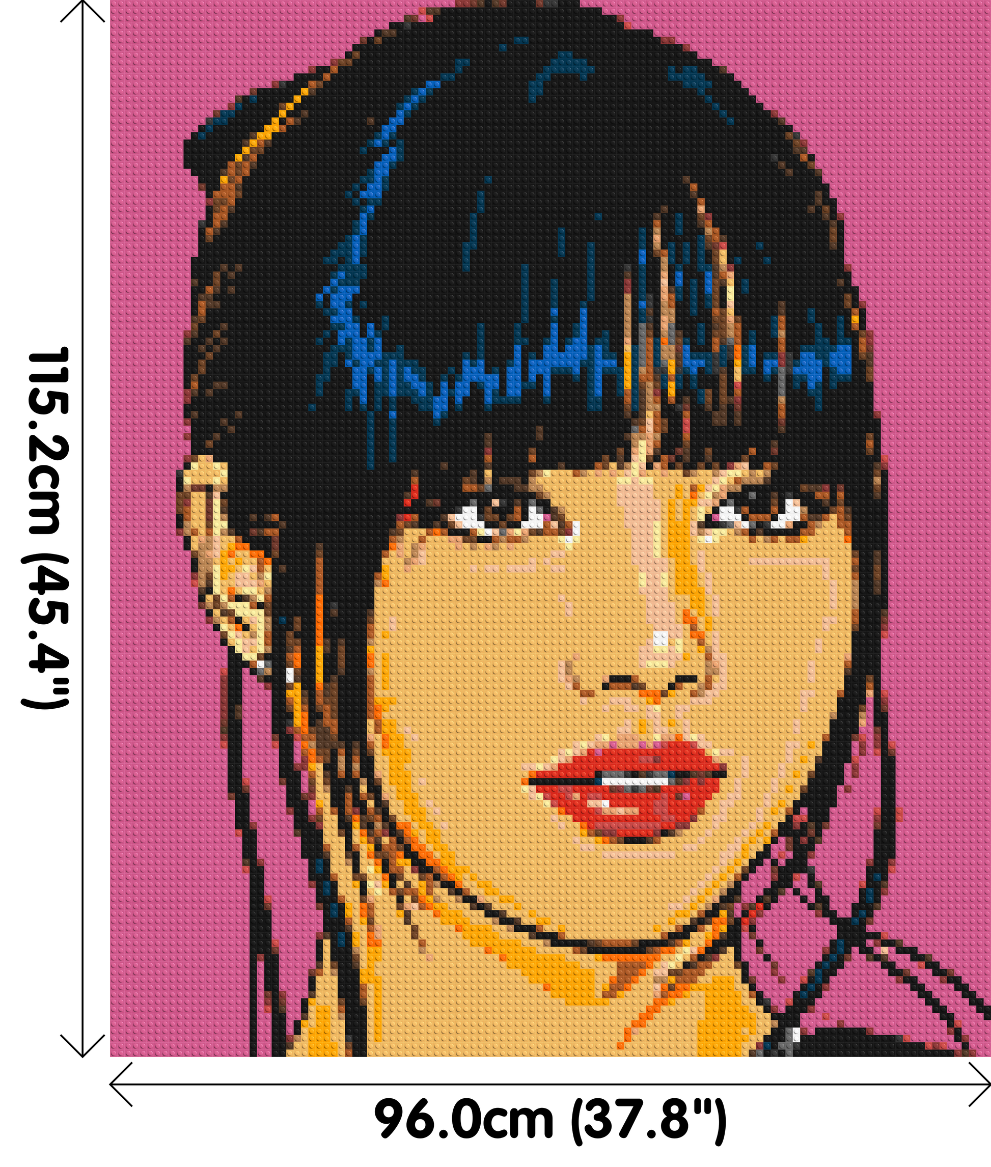 Lisa of BLACKPINK Comic Pop Art - Brick Art Mosaic Kit 5x6 dimensions