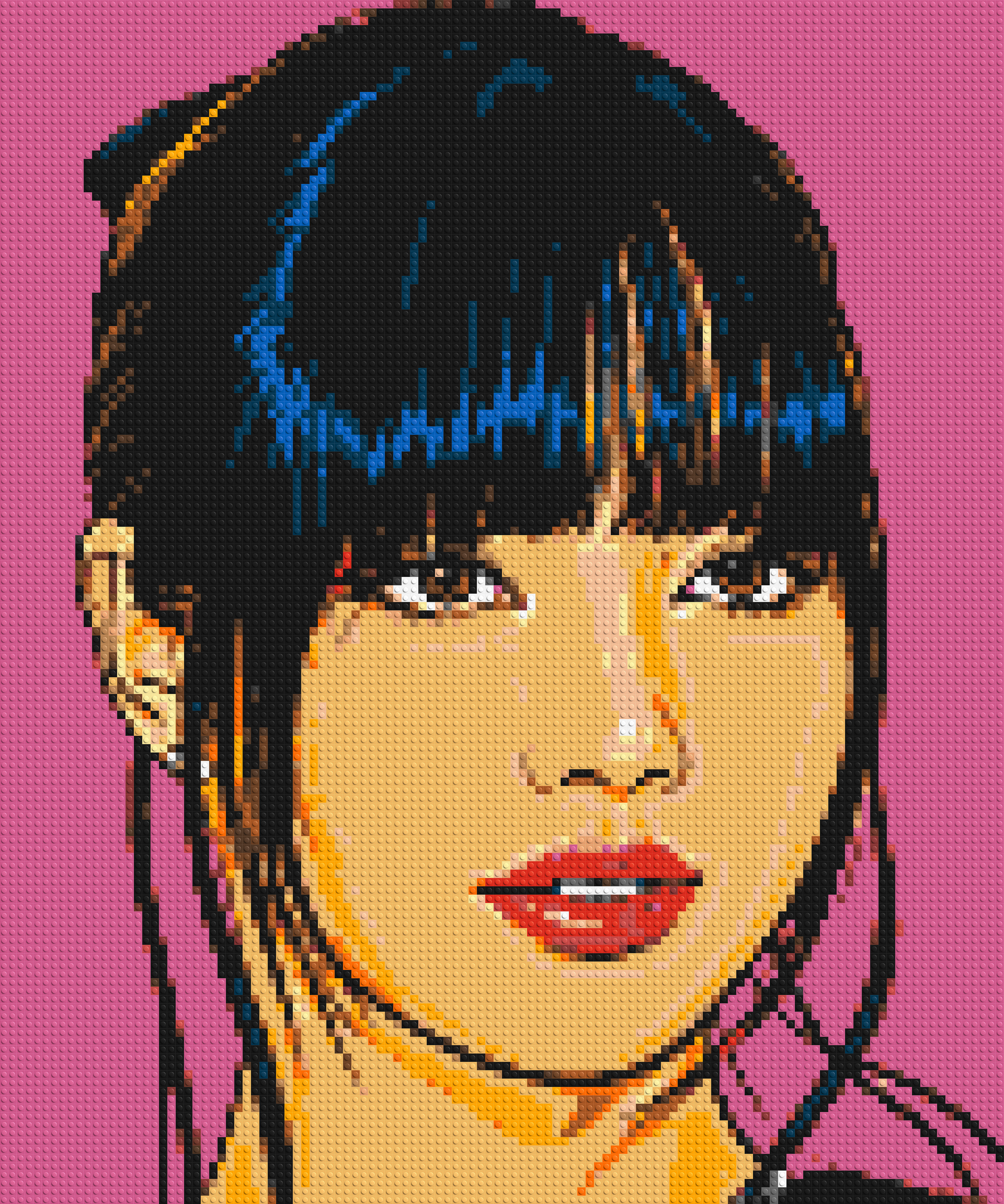 Lisa of BLACKPINK Comic Pop Art - Brick Art Mosaic Kit 5x6 large