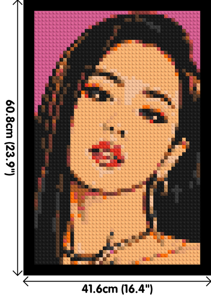 Jisoo of BLACKPINK Comic Pop Art - Brick Art Mosaic Kit 2x3 large