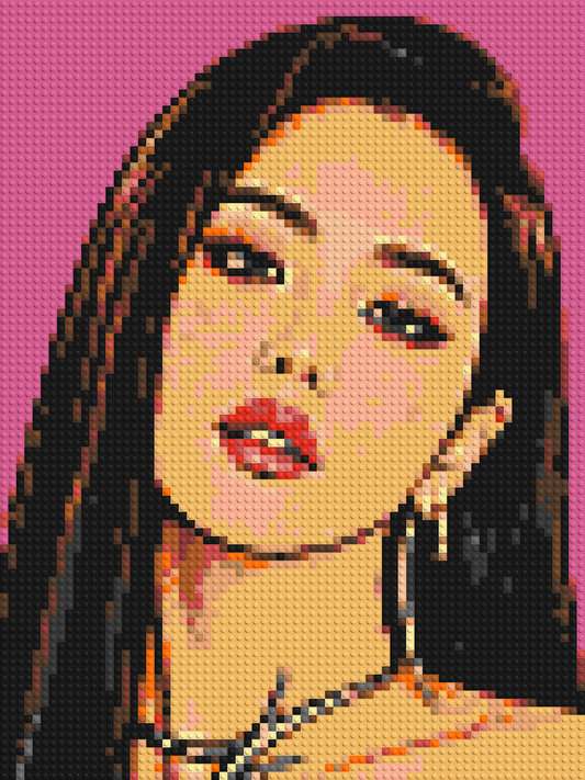Jisoo of BLACKPINK Comic Pop Art - Brick Art Mosaic Kit 3x4 large