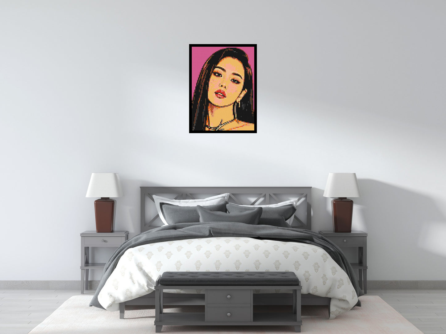 Jisoo of BLACKPINK Comic Pop Art - Brick Art Mosaic Kit 3x4 large