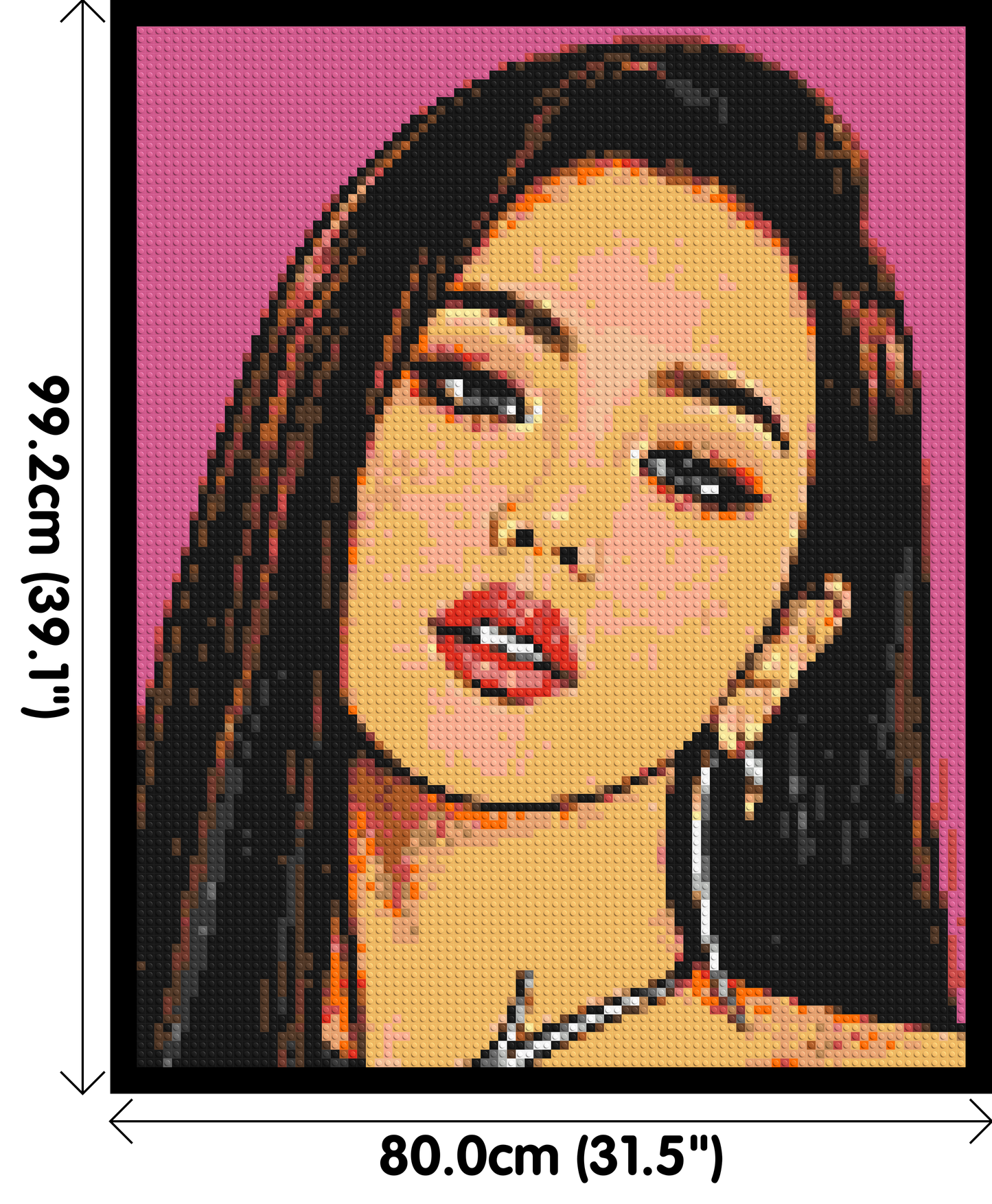 Jisoo of BLACKPINK Comic Pop Art - Brick Art Mosaic Kit 4x5 large