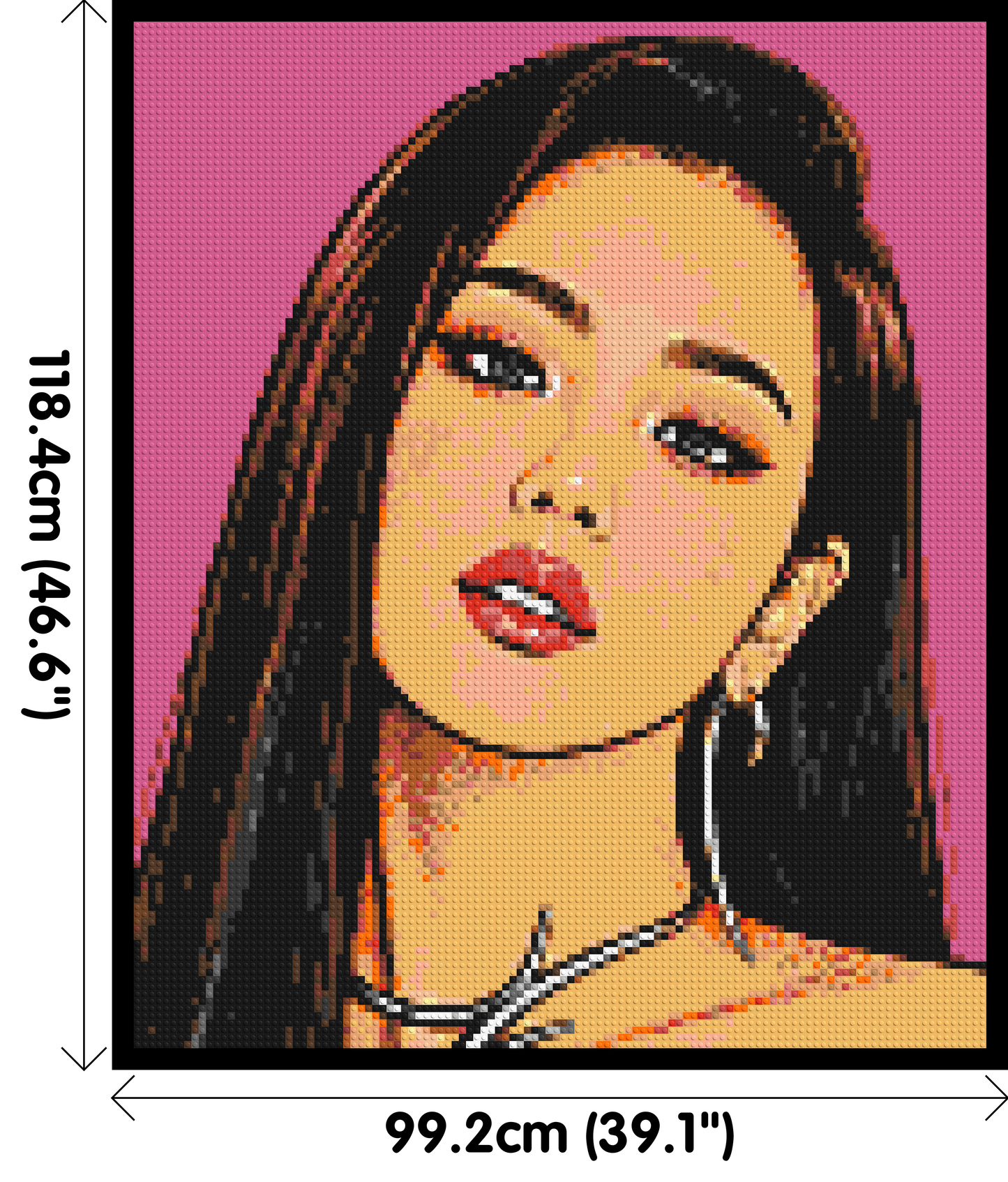 Jisoo of BLACKPINK Comic Pop Art - Brick Art Mosaic Kit 5x6 large