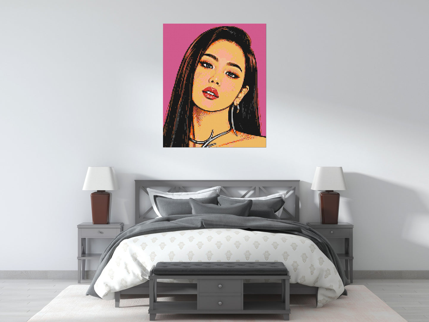 Jisoo of BLACKPINK Comic Pop Art - Brick Art Mosaic Kit 5x6 large