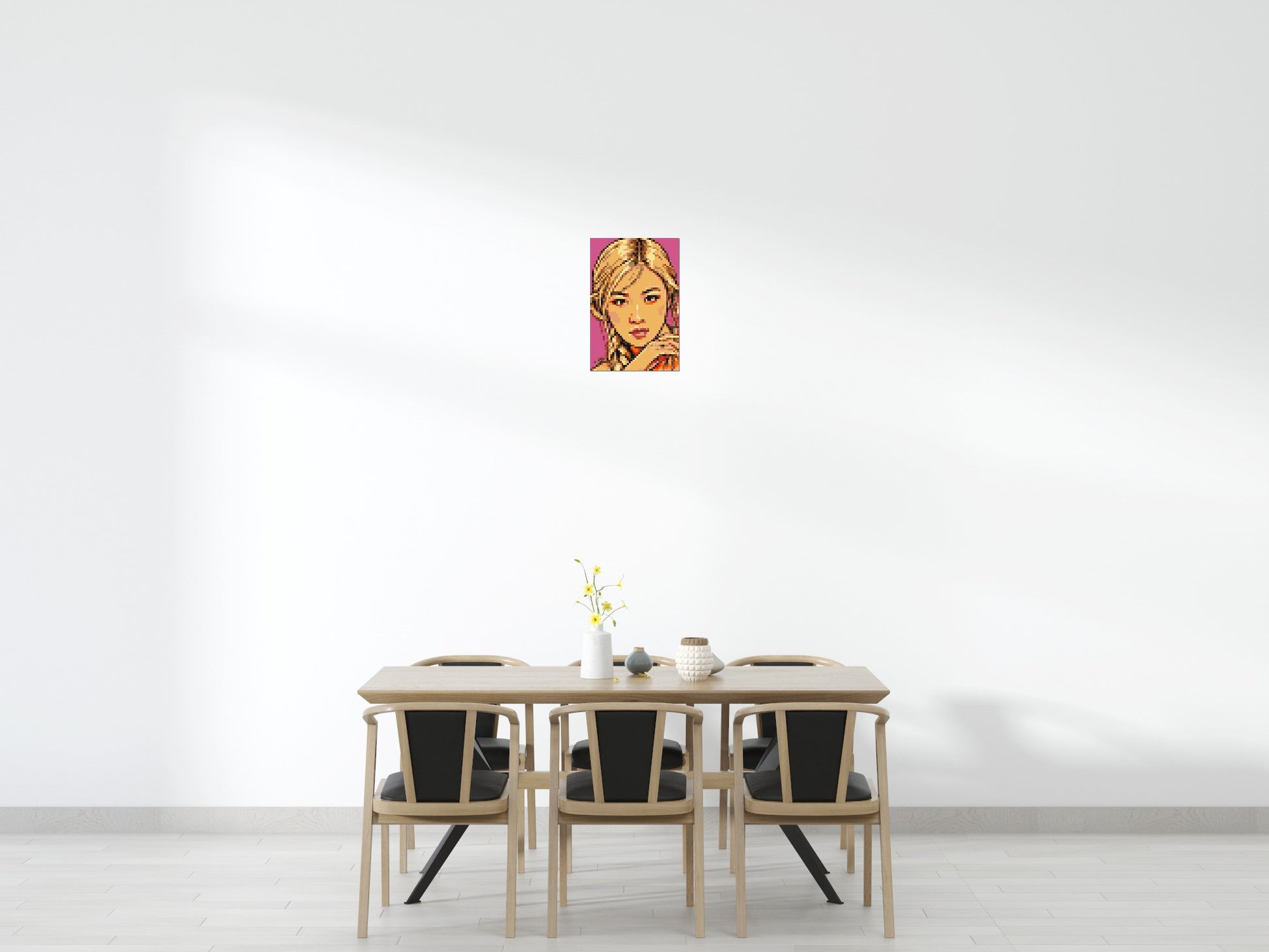 Rosé of BLACKPINK Comic Pop Art - Brick Art Mosaic Kit 2x3 scene