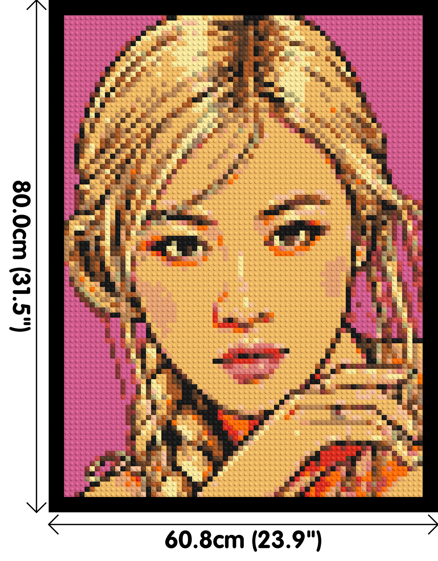 Rosé of BLACKPINK Comic Pop Art - Brick Art Mosaic Kit 3x4 large